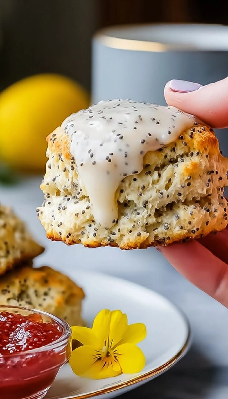 Lemon Poppy Seed Scones