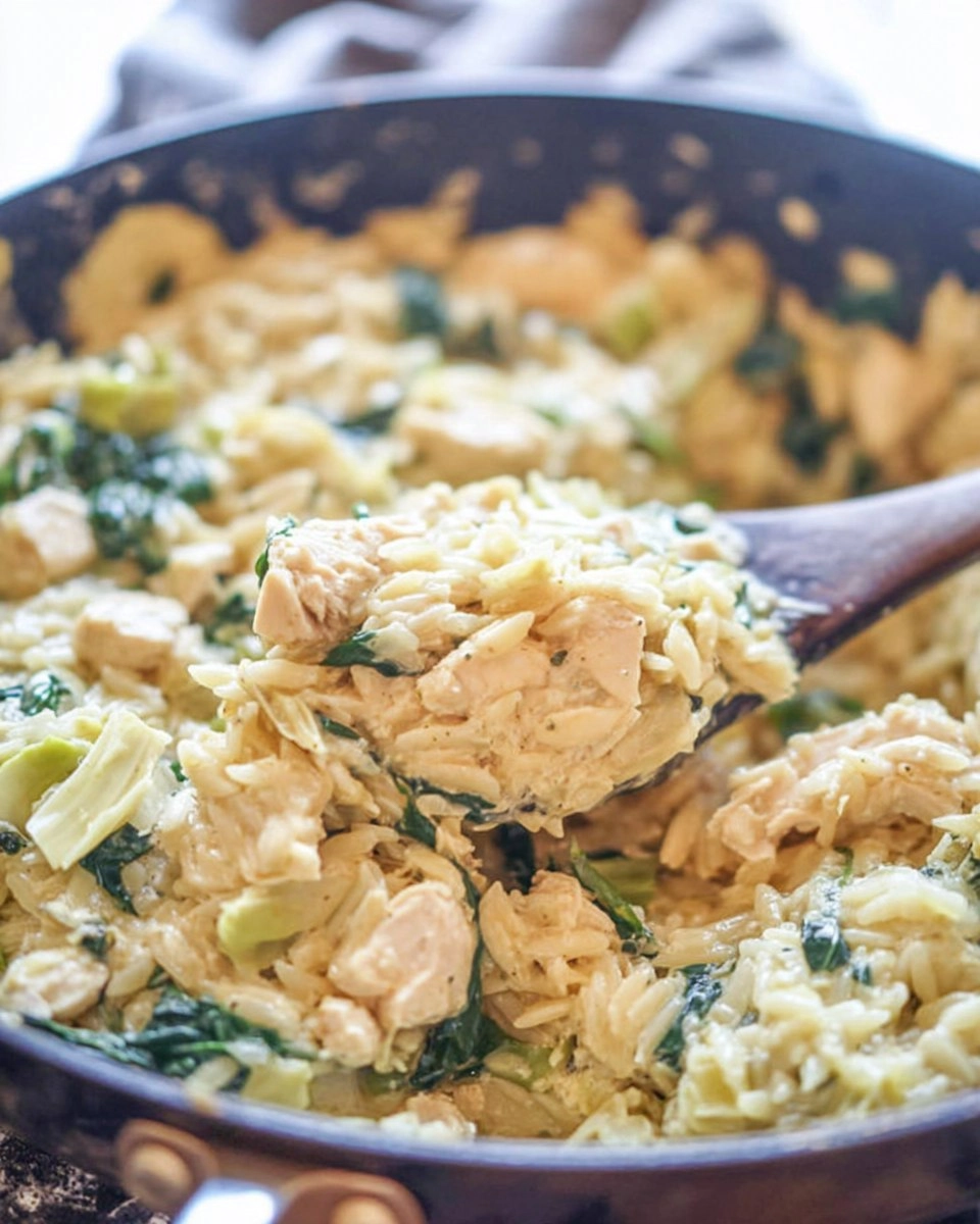 One Pot Spinach Artichoke Chicken Orzo 104 One Pot Spinach Artichoke Chicken Orzo