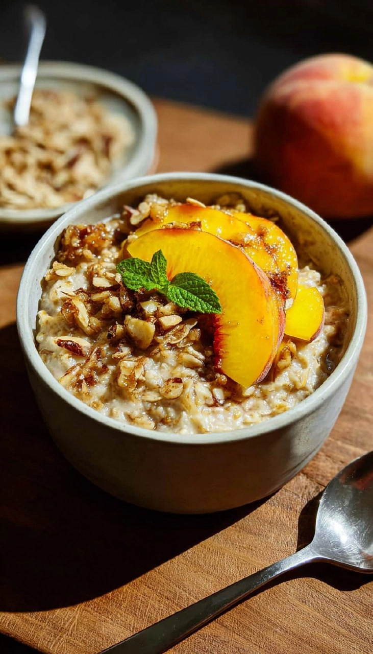 Peach Cobbler Oatmeal 90 Peach Cobbler Oatmeal