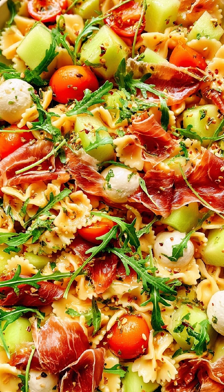 Prosciutto Melon Pasta Salad 110 Prosciutto Melon Pasta Salad