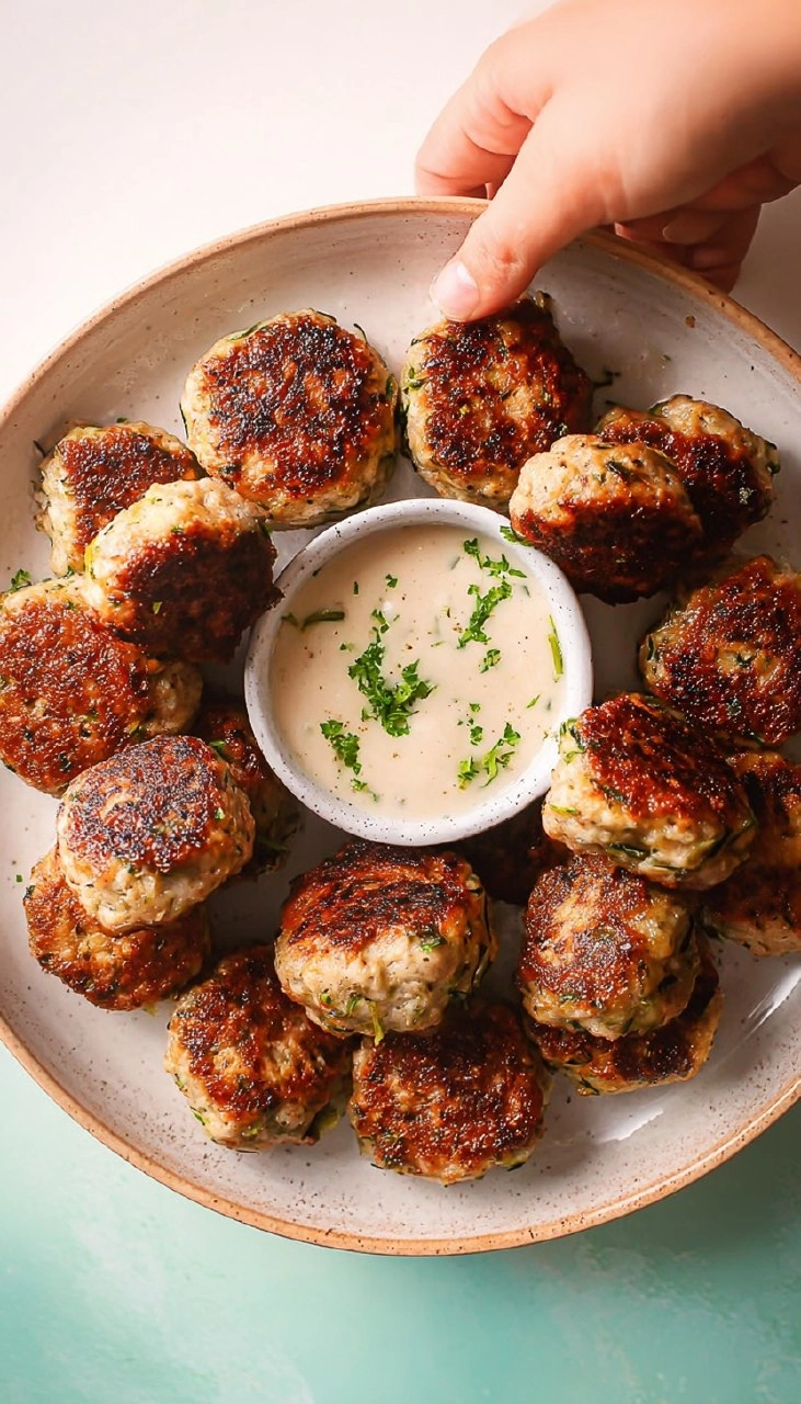 Ranch Turkey Zucchini Meatballs