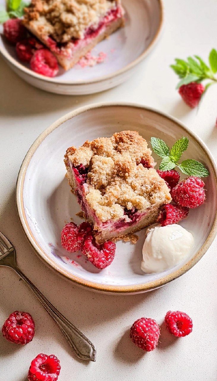 Raspberry Buckle Cake