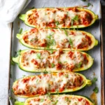 Sausage-Stuffed-Zucchini-Boats-Recipe