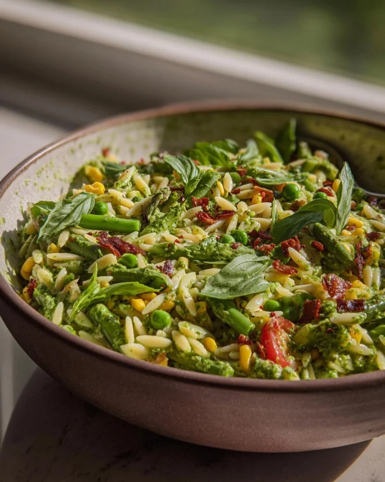 Spring-Orzo-Pasta-Salad-with-Creamy-Basil-Vinaigrette-Recipe