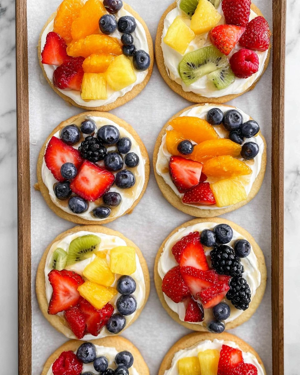 Sugar Cookie Fruit Pizzas