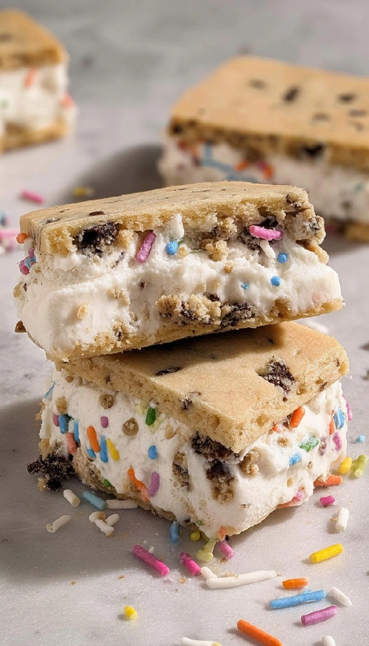 Vegan Cookie Dough Ice Cream Sandwiches