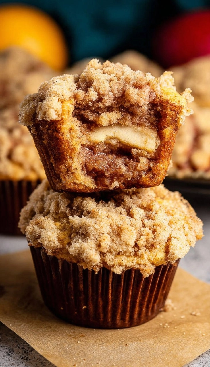 Crumb Apple Muffins