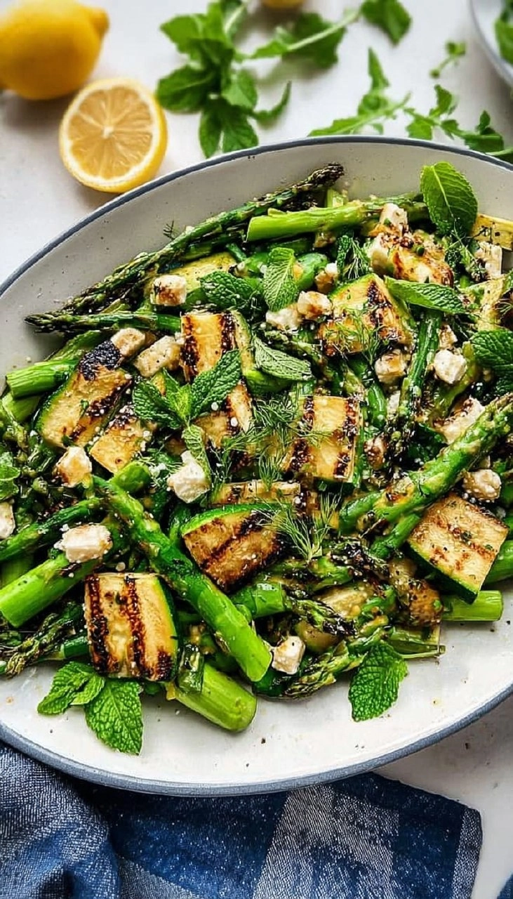 Grilled Asparagus & Zucchini Salad 125 Grilled Asparagus & Zucchini Salad