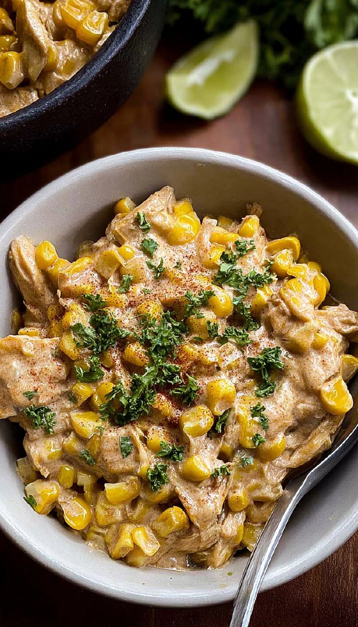 Slow Cooker Street Corn Chicken