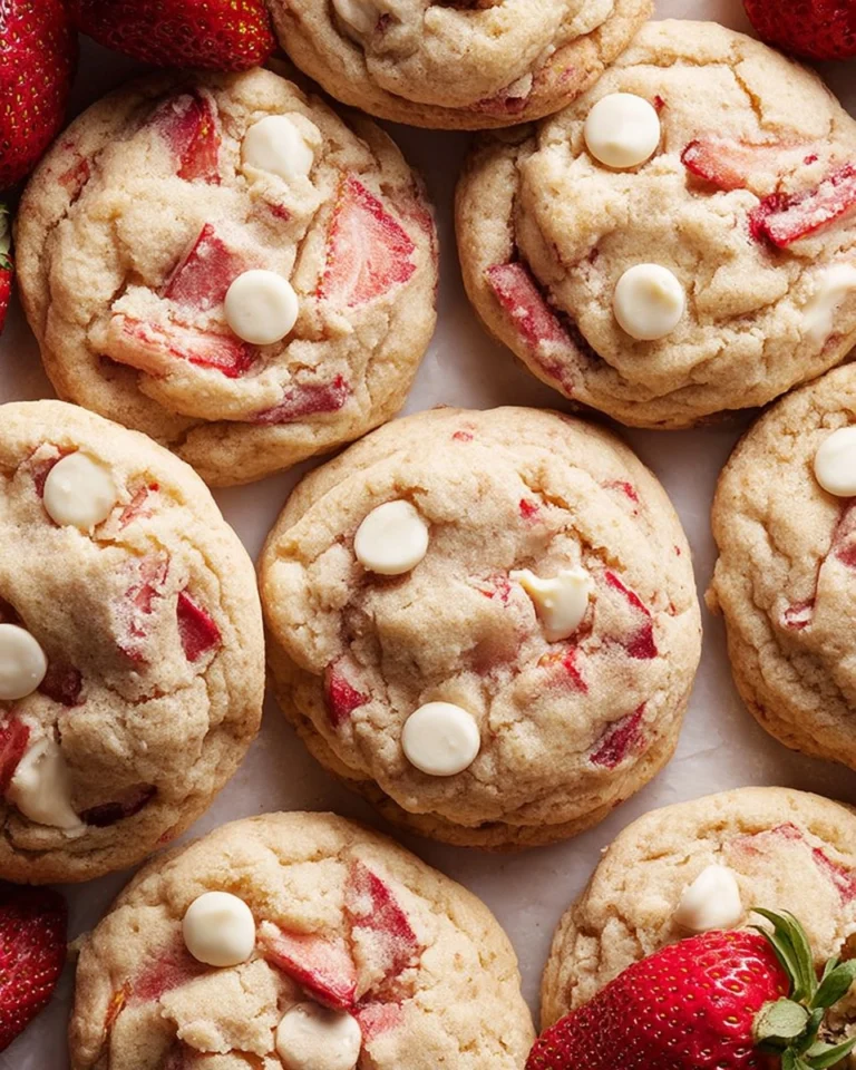Strawberries-and-Cream-Cookies-The-Best-Strawberry-Flavor-Recipe