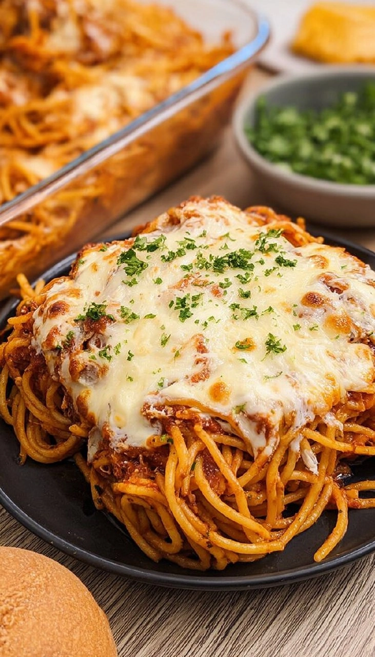 Baked Spaghetti with Cream Cheese