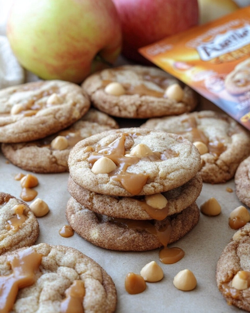Caramel Apple Cider Cookies