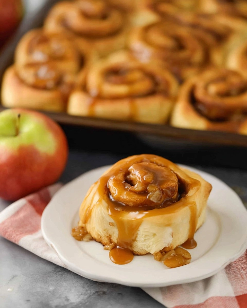Caramel Apple Cinnamon Rolls