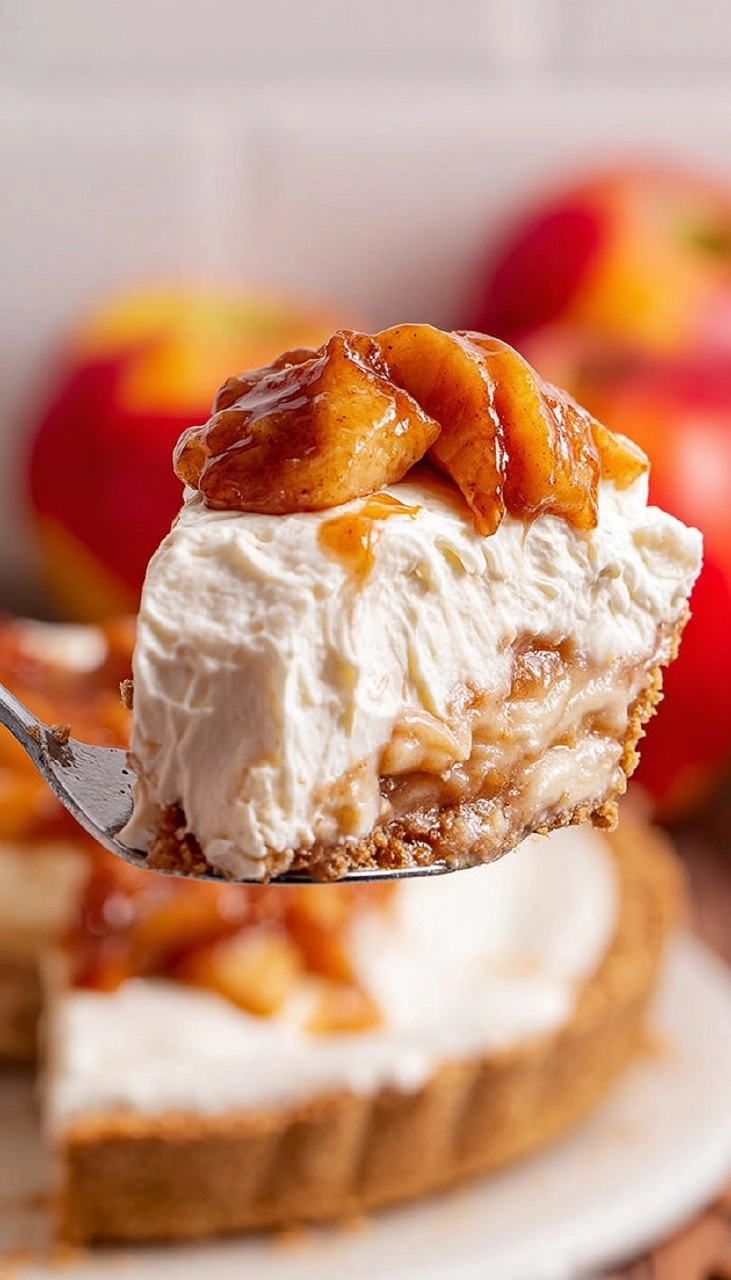 Creamy No Bake Apple Cheesecake Pie 75 Creamy No Bake Apple Cheesecake Pie