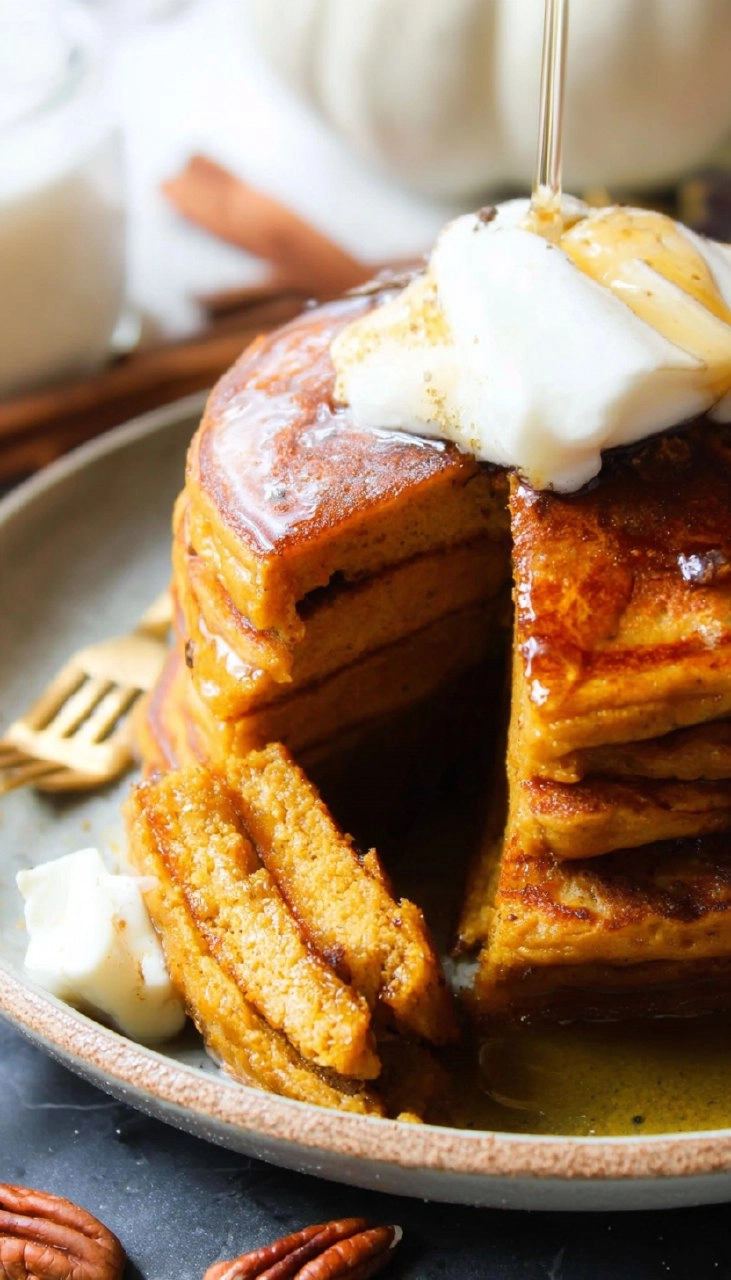 Fluffy Pumpkin Pancakes