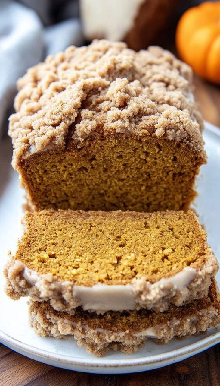 Pumpkin Bread with Crumb Topping