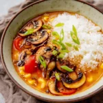 Tomato-Miso-Soup-with-Garlic-Sesame-Mushrooms-Recipe