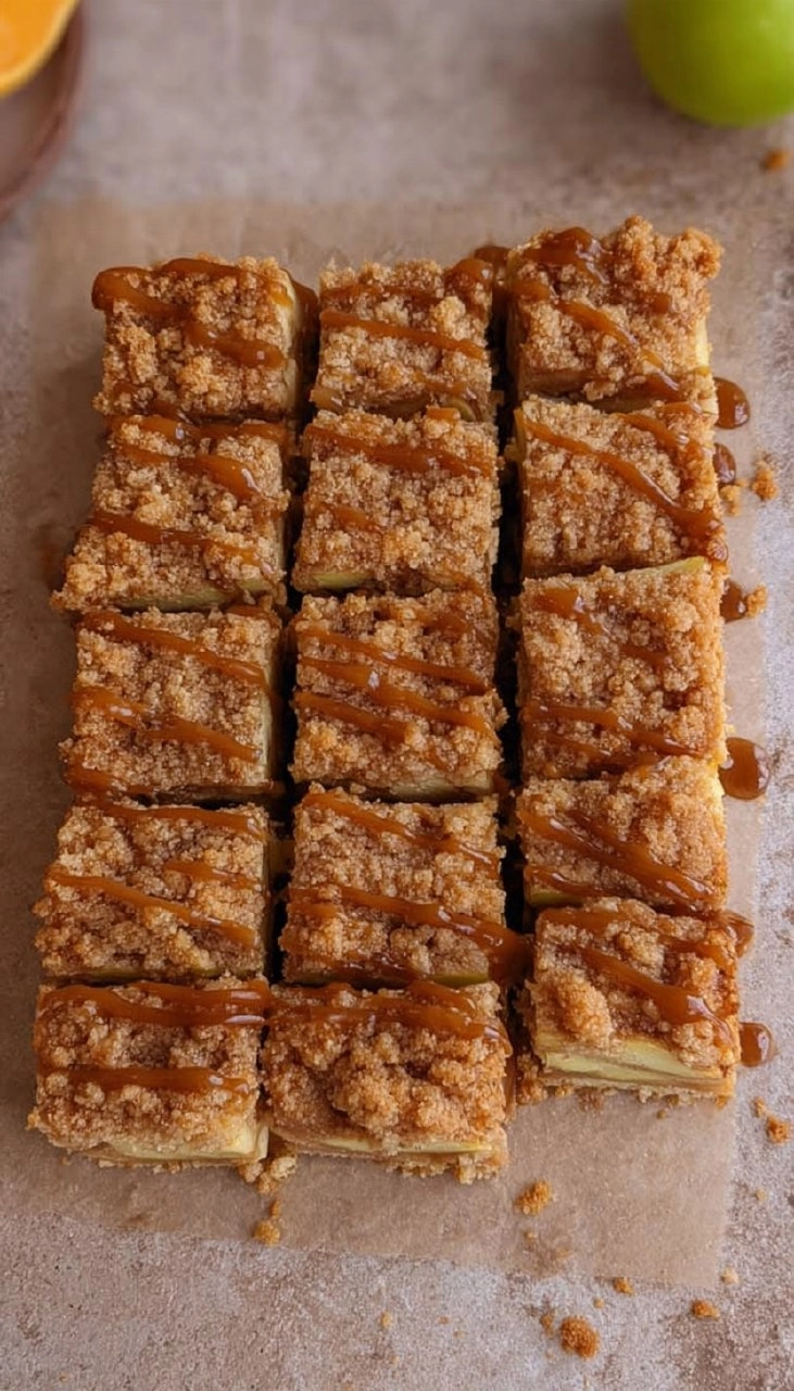 Apple Cheesecake Bars with Streusel Crumble Topping
