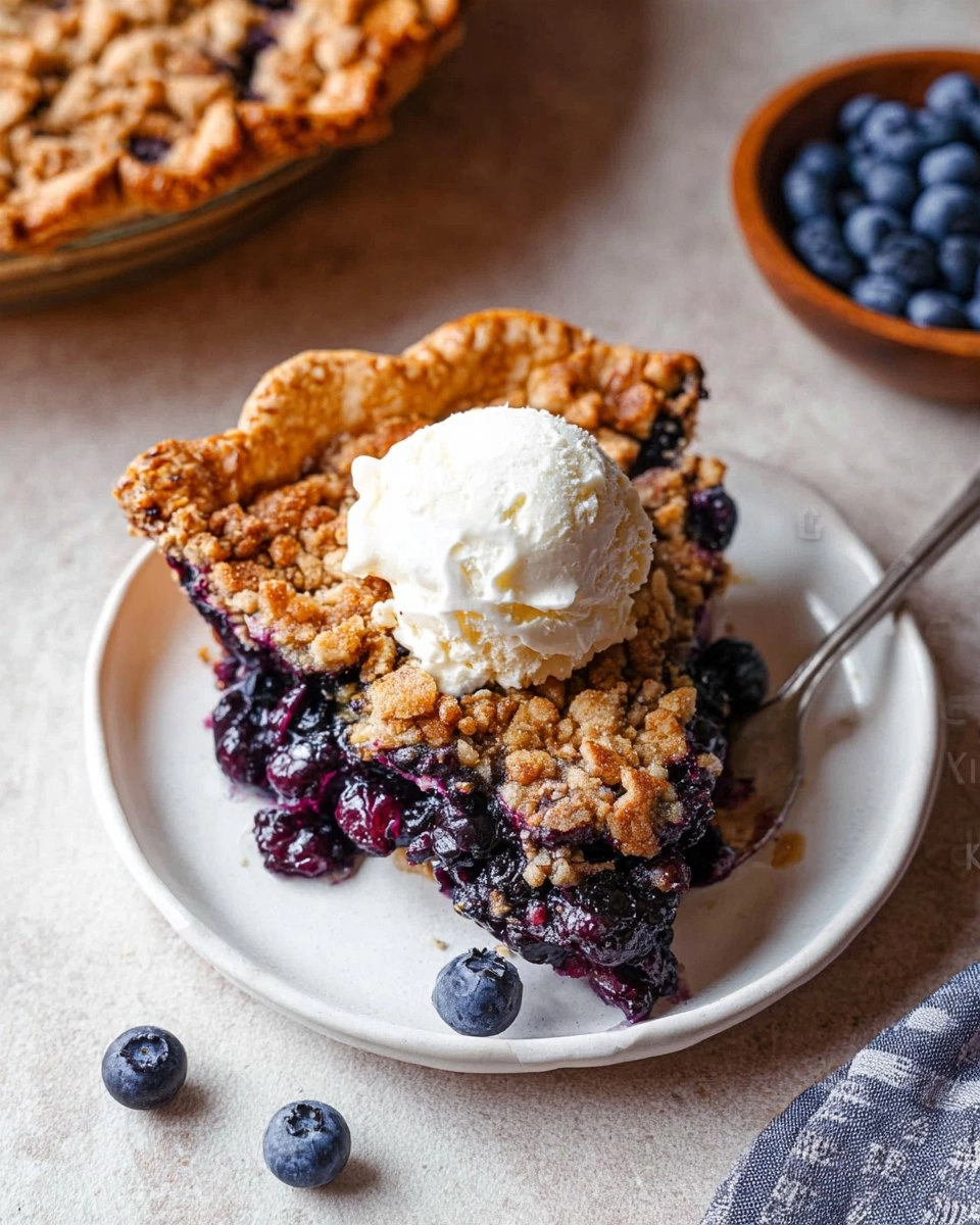 Blueberry Crumble Pie 119 Blueberry Crumble Pie