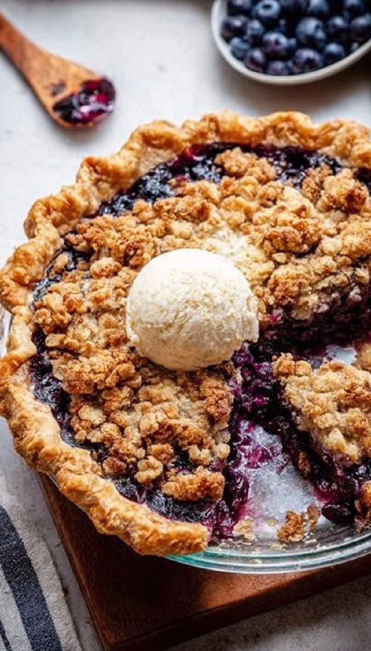 Blueberry Crumble Pie 120 Blueberry Crumble Pie