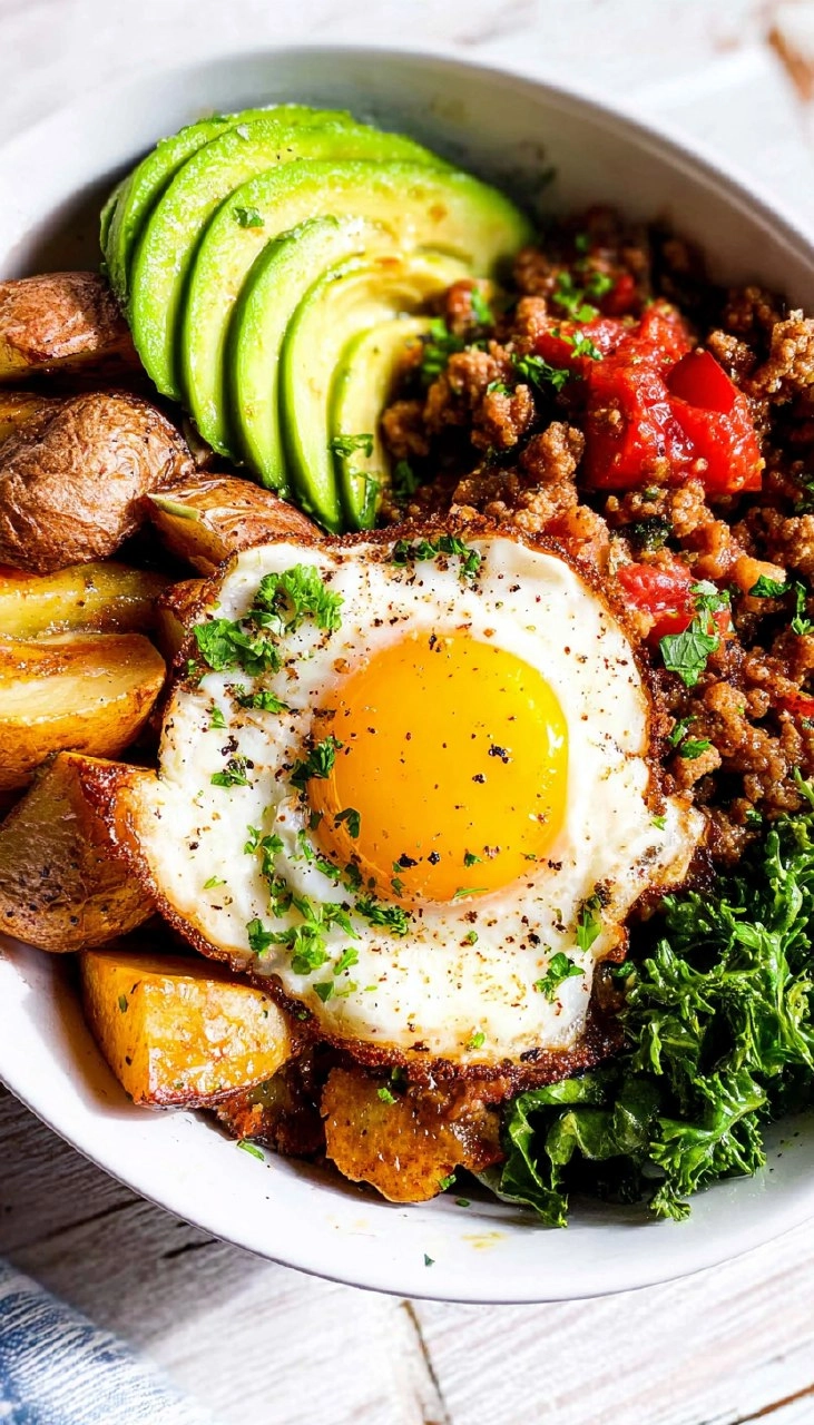 Savory Breakfast Bowl (High Protein, Easy & Paleo) 95 Savory Breakfast Bowl (High Protein, Easy & Paleo)