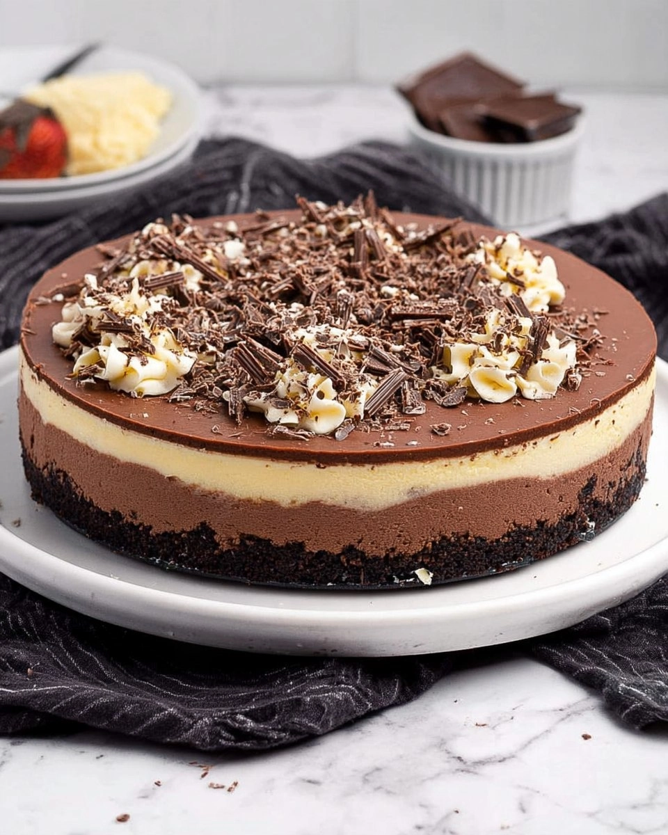 Triple Chocolate Cheesecake